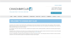 Desktop Screenshot of canadabayclub.com.au